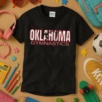 Oklahoma Gymnastics Competition Gymnast Kids T-Shirt thumb 3