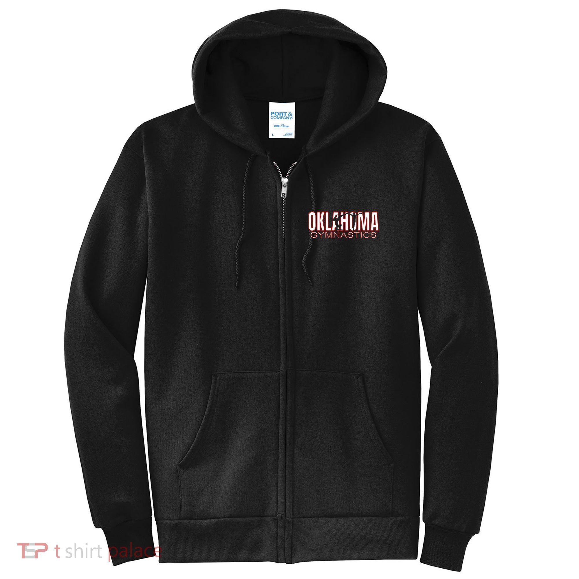 Oklahoma Gymnastics Competition Gymnast Full Zip Hoodie