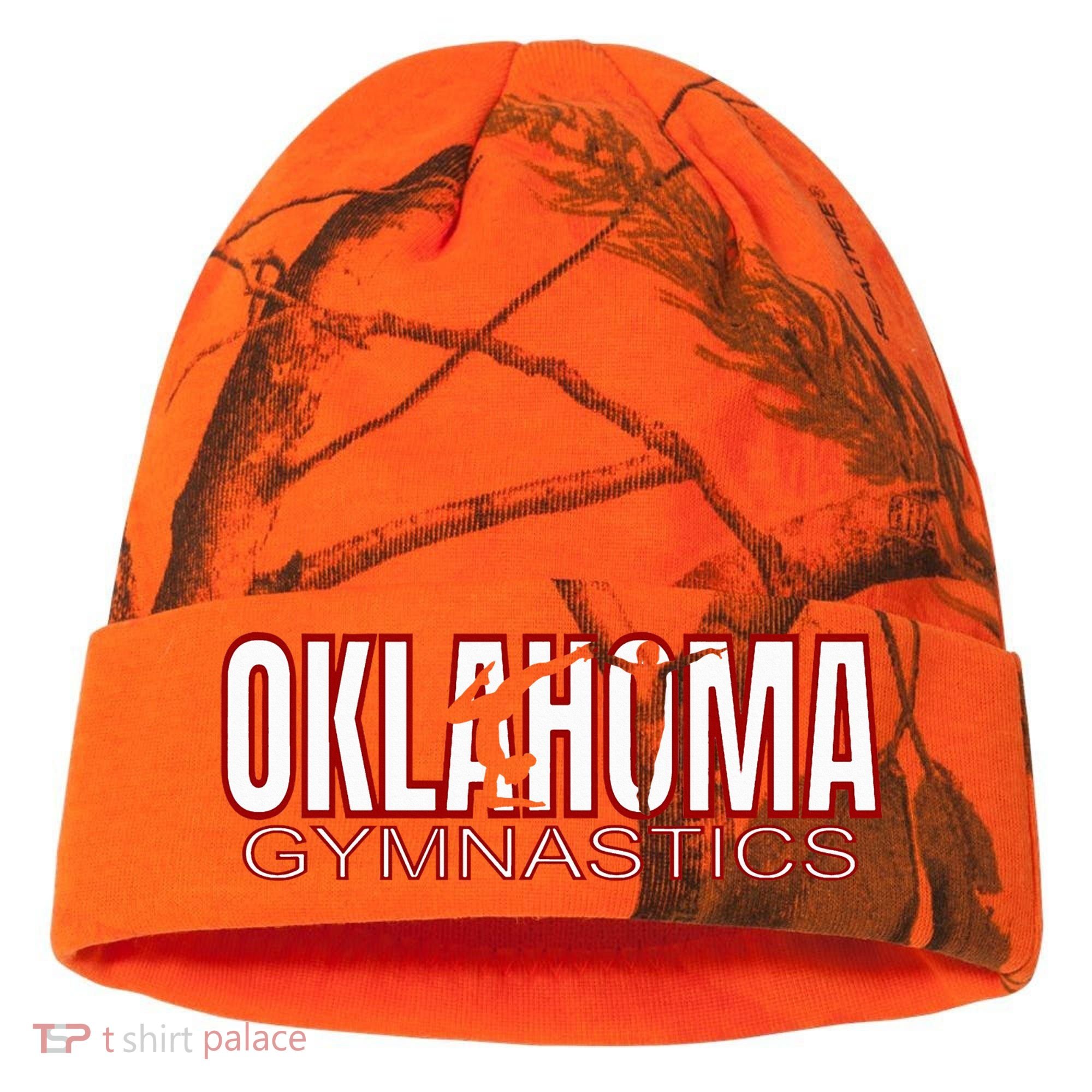Oklahoma Gymnastics Competition Gymnast Kati Licensed 12" Camo Cuffed Beanie