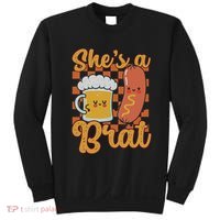 Oktoberfest German Drinking SheS A Brat Couple Matching Sweatshirt thumb 0