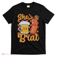 Oktoberfest German Drinking SheS A Brat Couple Matching T-Shirt thumb 0