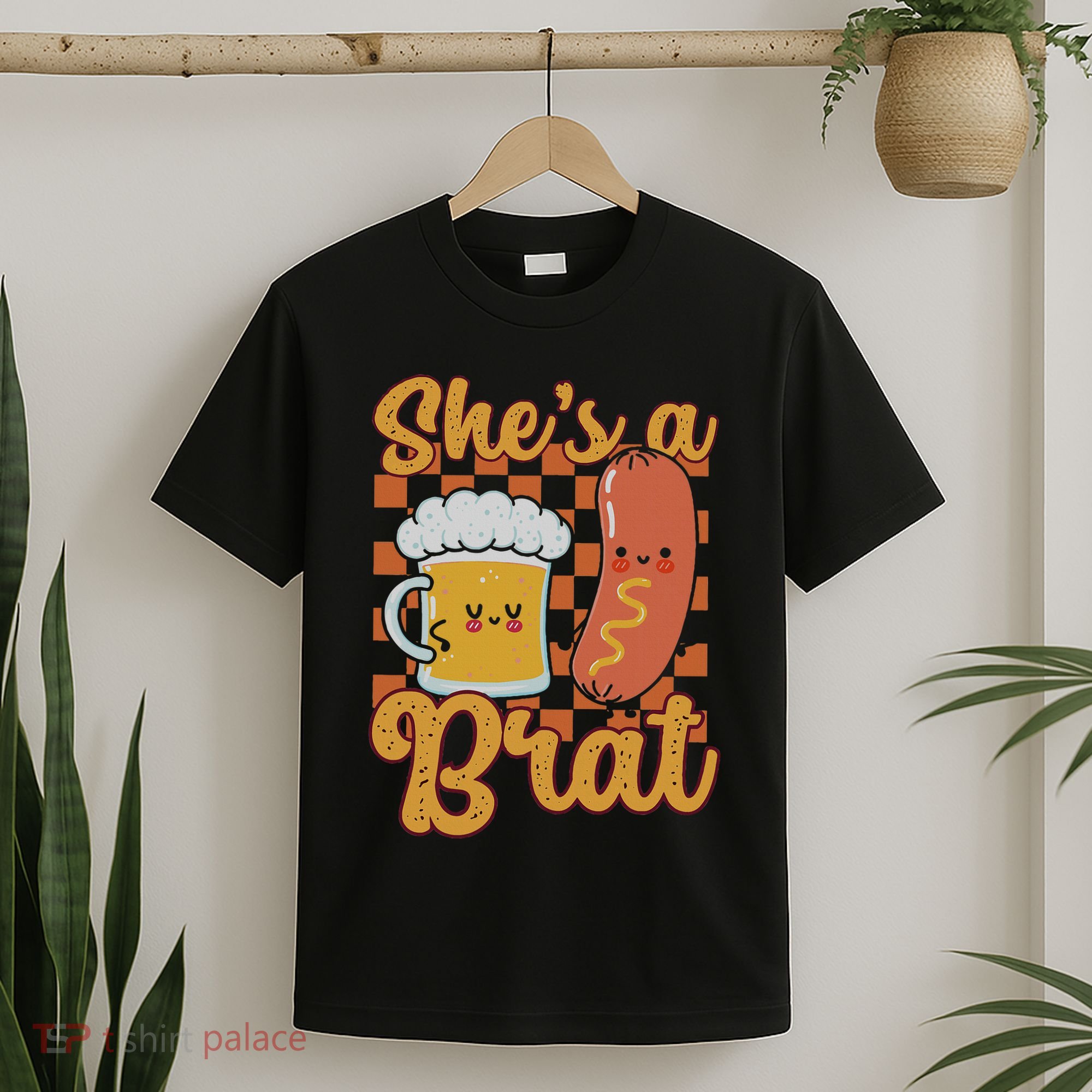 Oktoberfest German Drinking SheS A Brat Couple Matching T-Shirt