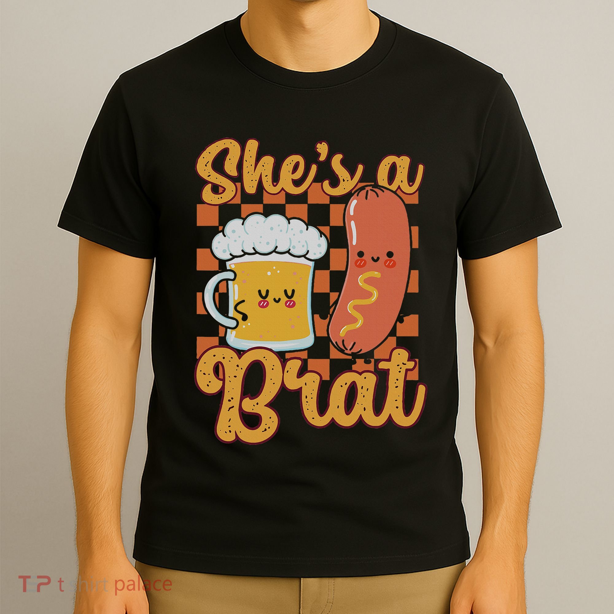 Oktoberfest German Drinking SheS A Brat Couple Matching T-Shirt
