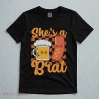 Oktoberfest German Drinking SheS A Brat Couple Matching T-Shirt thumb 5