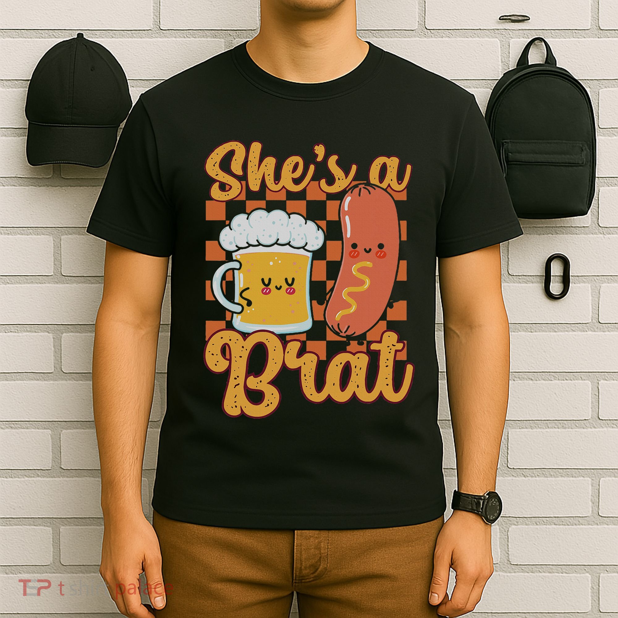 Oktoberfest German Drinking SheS A Brat Couple Matching T-Shirt