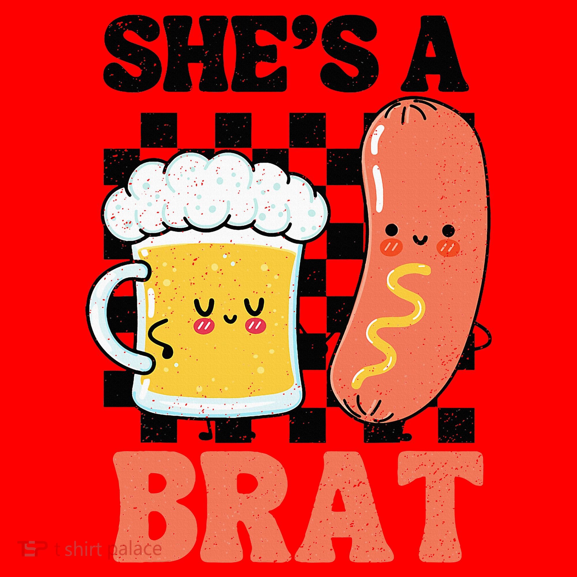 Oktoberfest German Drinking SheS A Brat Couple Matching Santa Hat