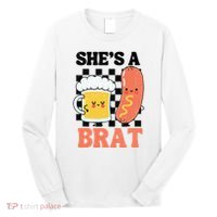 Oktoberfest German Drinking SheS A Brat Couple Matching Long Sleeve Shirt thumb 0