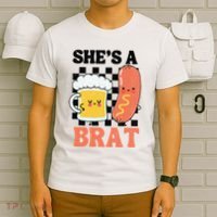 Oktoberfest German Drinking SheS A Brat Couple Matching T-Shirt thumb 6