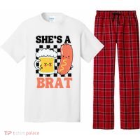 Oktoberfest German Drinking SheS A Brat Couple Matching Pajama Set thumb 0