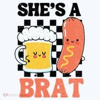 Oktoberfest German Drinking SheS A Brat Couple Matching Hat thumb 2