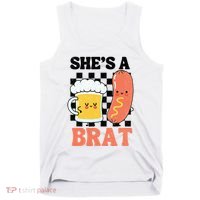 Oktoberfest German Drinking SheS A Brat Couple Matching Tank Top thumb 0