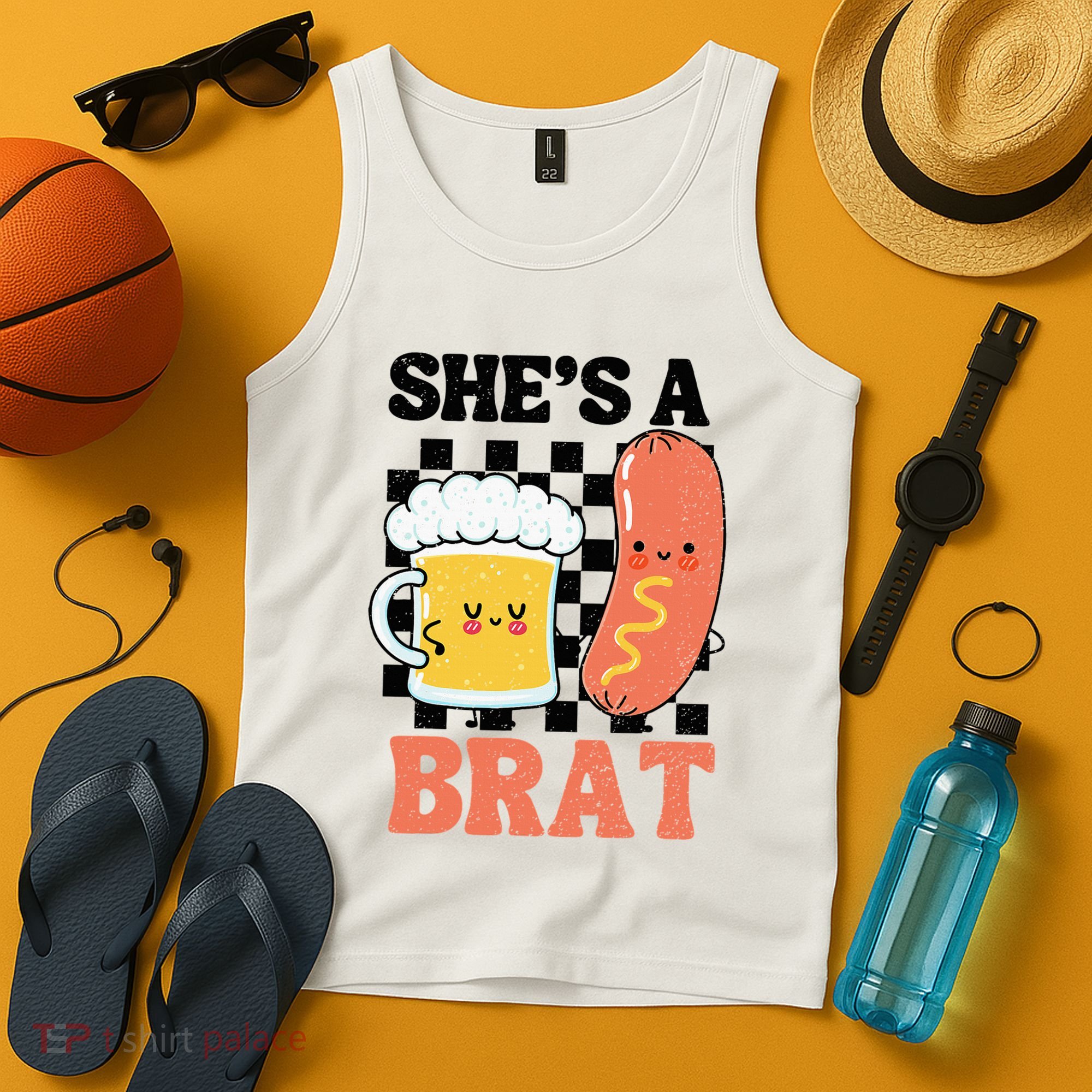 Oktoberfest German Drinking SheS A Brat Couple Matching Tank Top