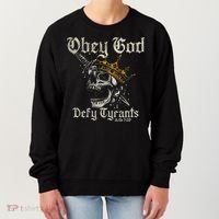Obey God Defy Tyrants Skull Women's Sweatshirt thumb 0