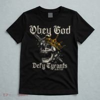 Obey God Defy Tyrants Skull T-Shirt thumb 5