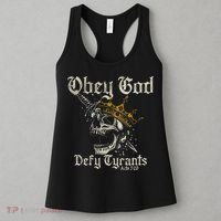 Obey God Defy Tyrants Skull Women's Tank Top thumb 3