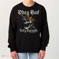 Obey God Defy Tyrants Skull Women's Sweatshirt thumb 0