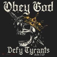 Obey God Defy Tyrants Skull Women's Sweatshirt thumb 2