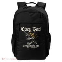Obey God Defy Tyrants Skull Backpack thumb 0