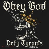 Obey God Defy Tyrants Skull Polo thumb 3