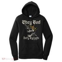 Obey God Defy Tyrants Skull Women's Hoodie thumb 0