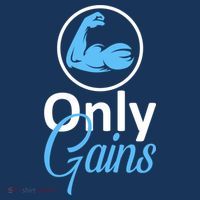 Only Gains Funny Gym Fitness Workout Parody Women's T-Shirt thumb 6