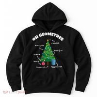 Oh Geometree Funny Christmas Tree Math Teacher Hoodie thumb 0