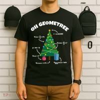 Oh Geometree Funny Christmas Tree Math Teacher T-Shirt thumb 6
