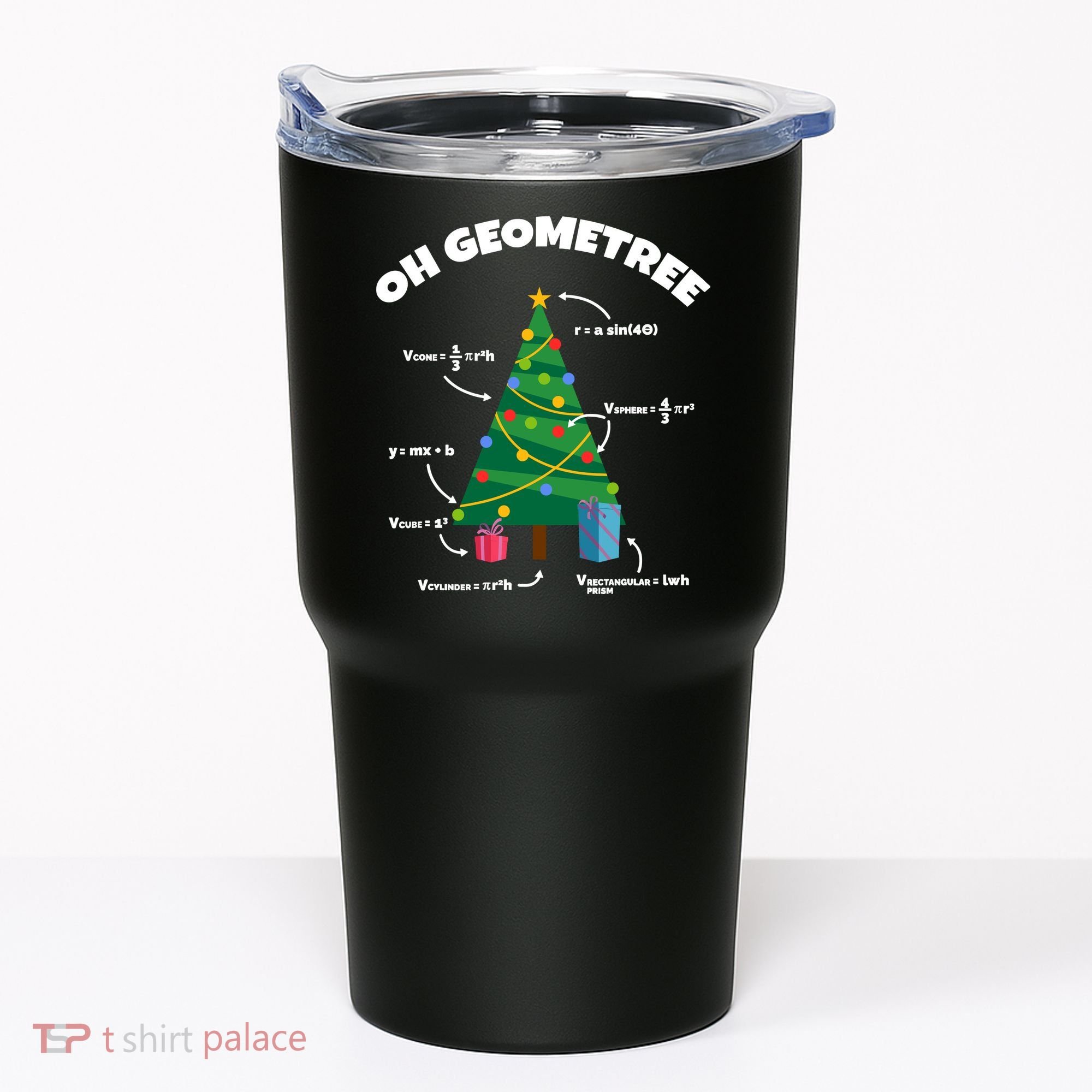Oh Geometree Funny Christmas Tree Math Teacher Tumbler