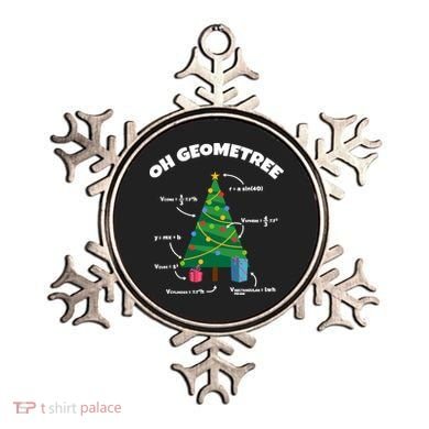 Oh Geometree Funny Christmas Tree Math Teacher Ornament