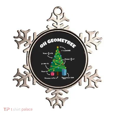 Oh Geometree Funny Christmas Tree Math Teacher Ornament