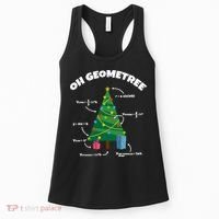 Oh Geometree Funny Christmas Tree Math Teacher Women's Tank Top thumb 0