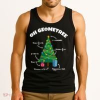 Oh Geometree Funny Christmas Tree Math Teacher Tank Top thumb 3