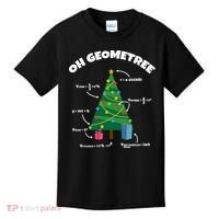Oh Geometree Funny Christmas Tree Math Teacher Kids T-Shirt thumb 0