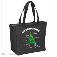 Oh Geometree Funny Christmas Tree Math Teacher Tote Bag thumb 2