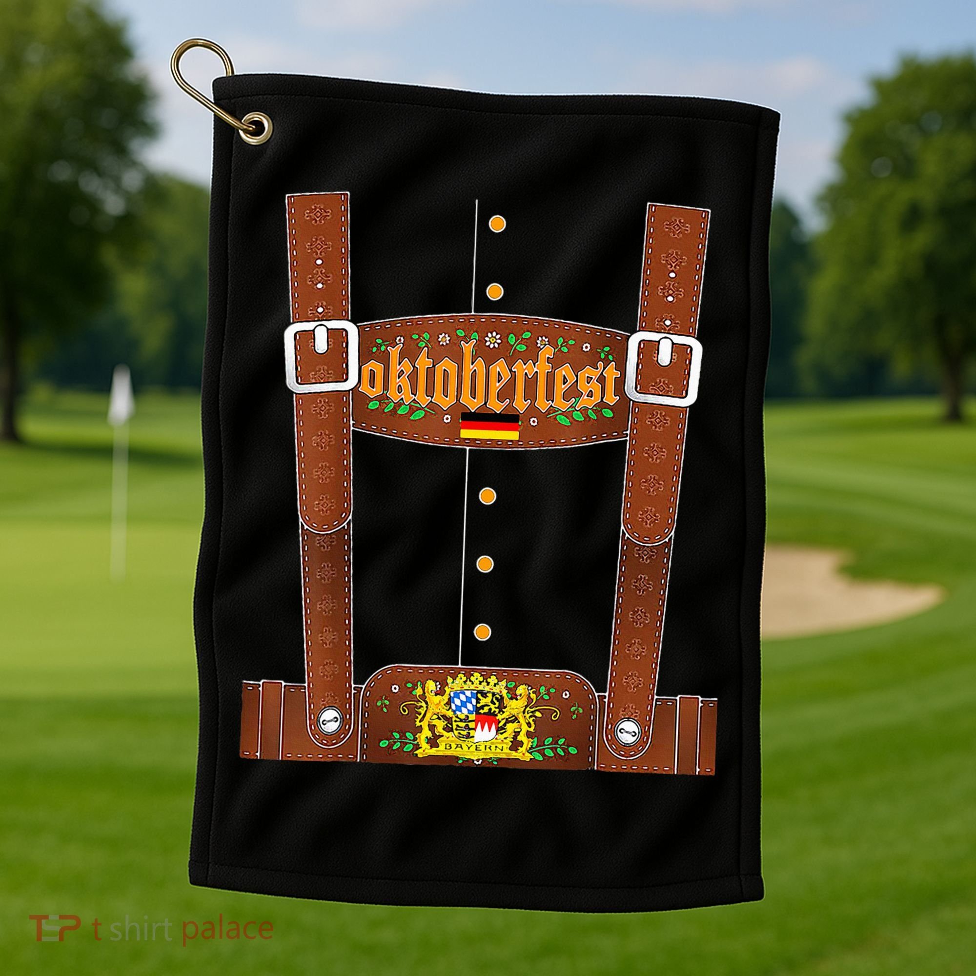 Oktoberfest German Festival Costume Golf Towel