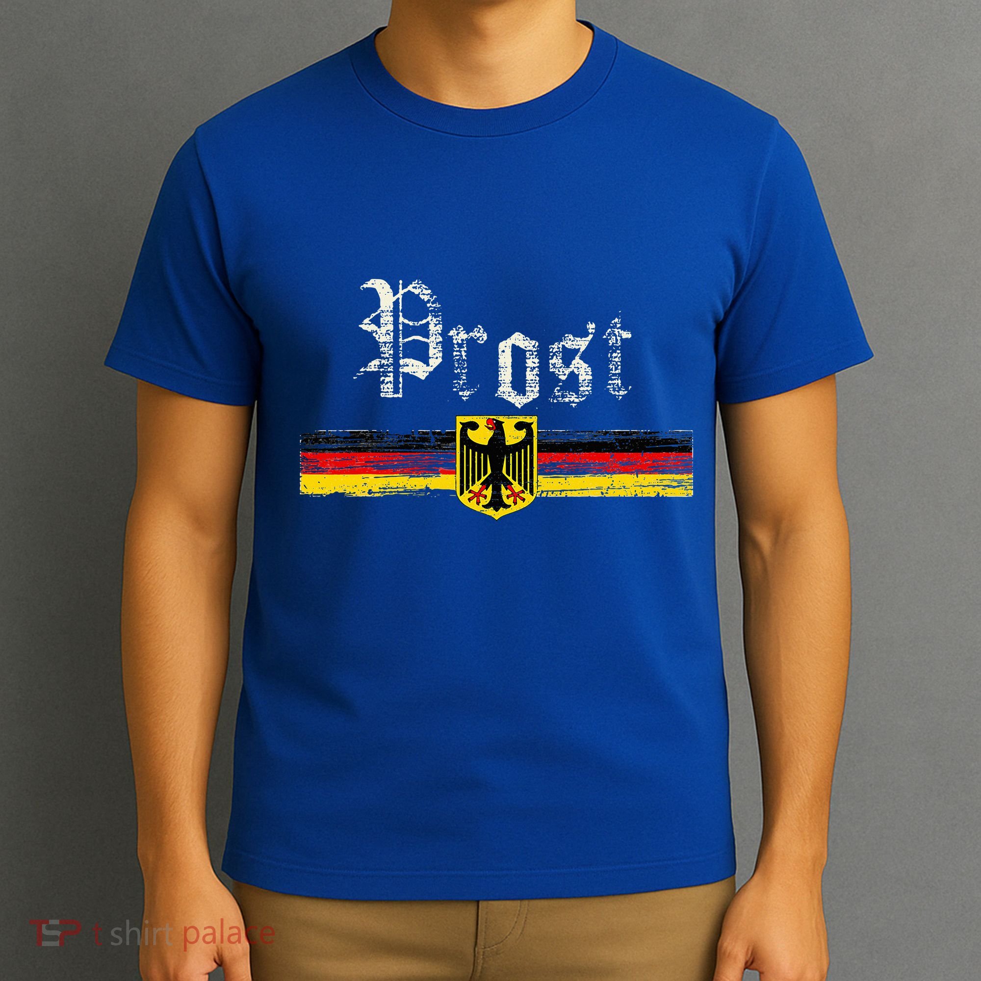 Oktoberfest German Flag Prost Vintage T-Shirt