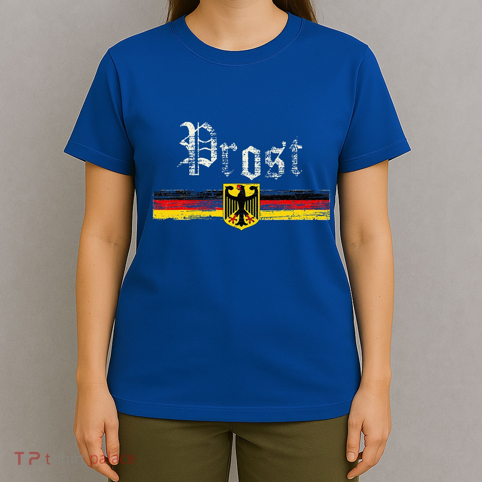 Oktoberfest German Flag Prost Vintage T-Shirt