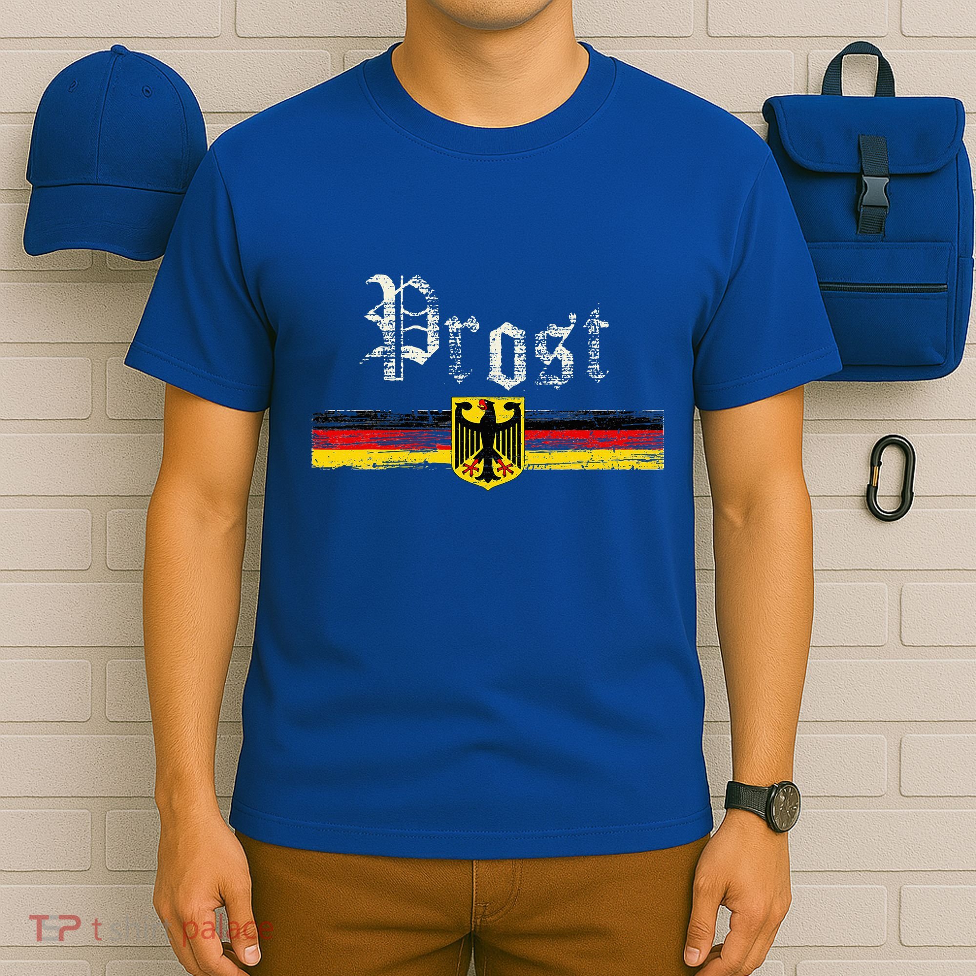 Oktoberfest German Flag Prost Vintage T-Shirt