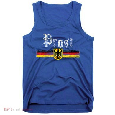Oktoberfest German Flag Prost Vintage Tank Top