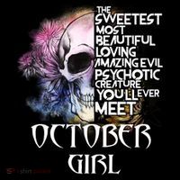 October Girl Funny Birthday Skull Woman Coffee Mug thumb 5