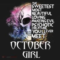 October Girl Funny Birthday Skull Woman Mousepad thumb 1