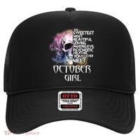 October Girl Funny Birthday Skull Woman Hat thumb 0