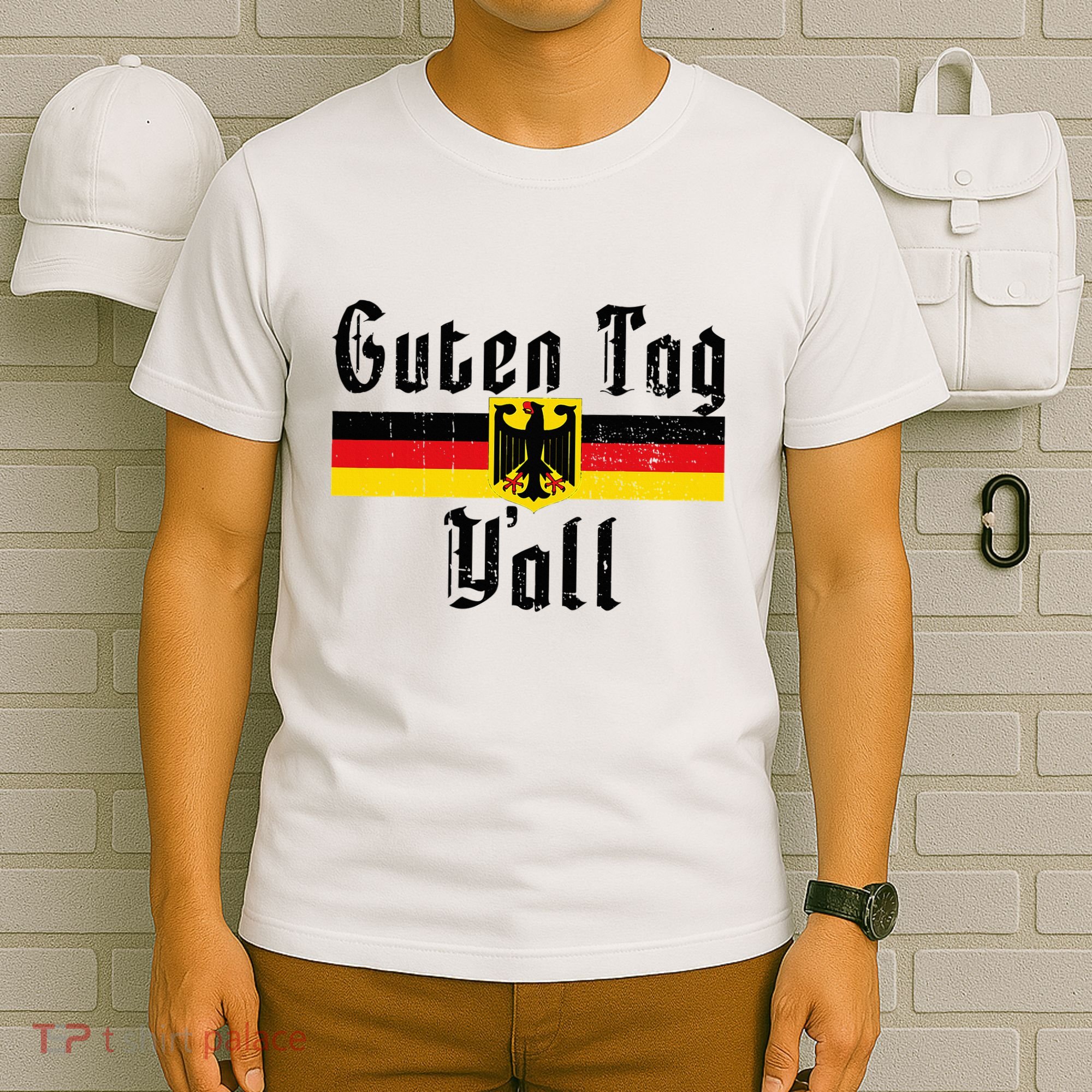 Oktoberfest German Flag Eagle Prost Guten Tag YAll T-Shirt