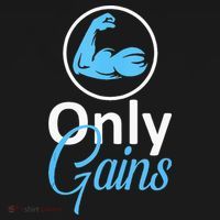 Only Gains Funny Gym Fitness Workout Parody Hoodie thumb 7
