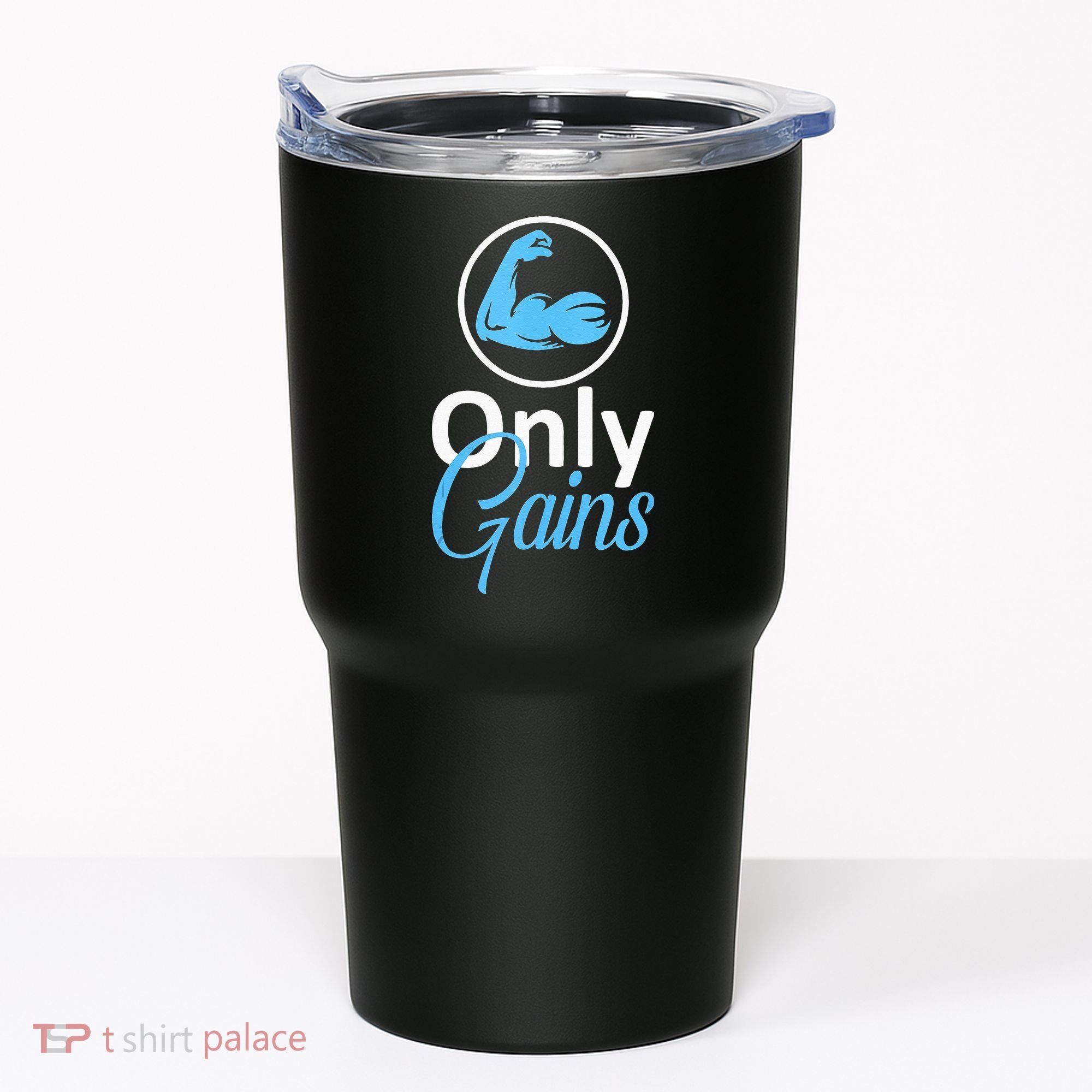 Only Gains Funny Gym Fitness Workout Parody Tumbler