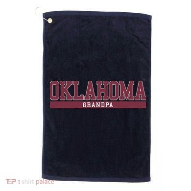 Oklahoma Grandpa Funny Golf Towel