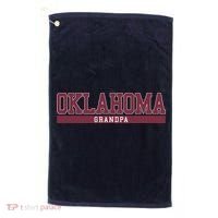 Oklahoma Grandpa Funny Golf Towel thumb 0