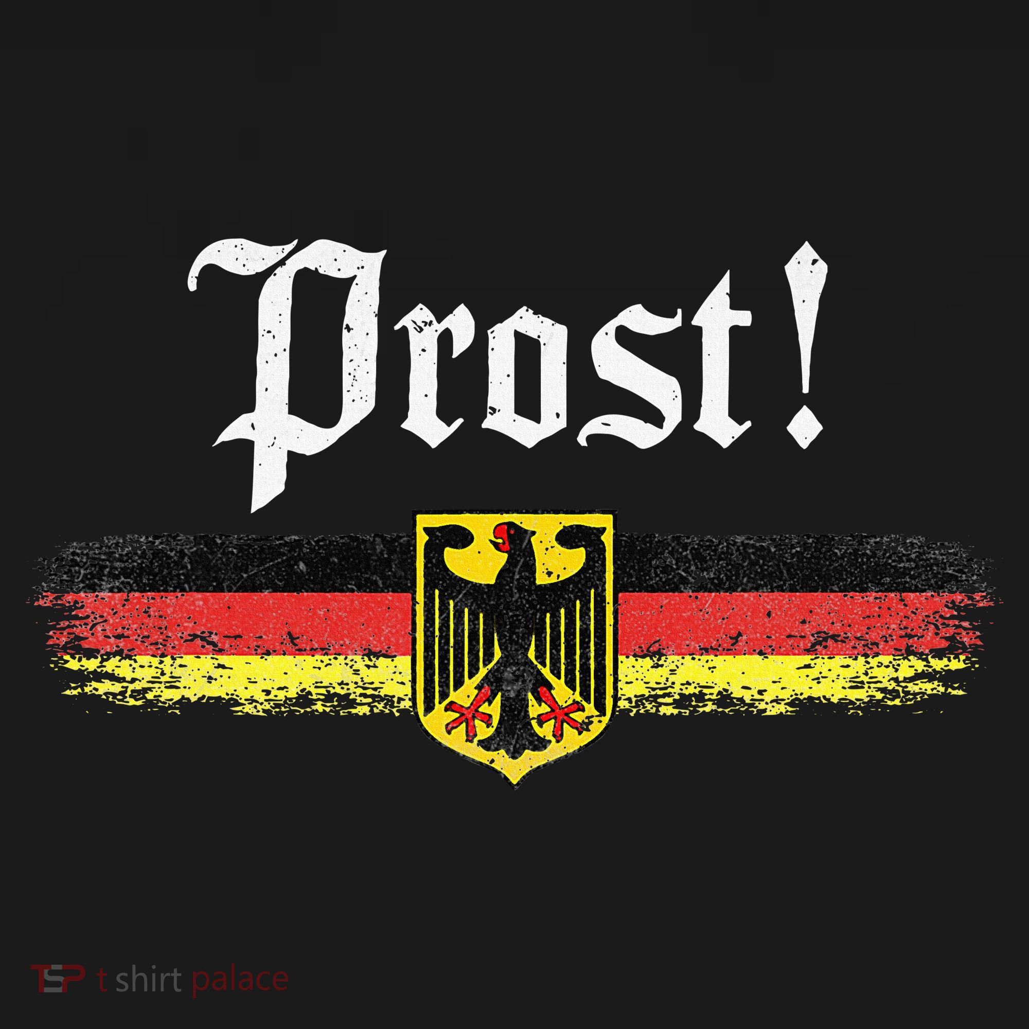 Oktoberfest German Flag Prost Vintage T-Shirt