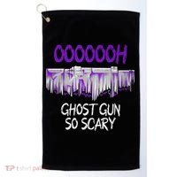 Oh Ghost Gun So Scary Golf Towel thumb 0