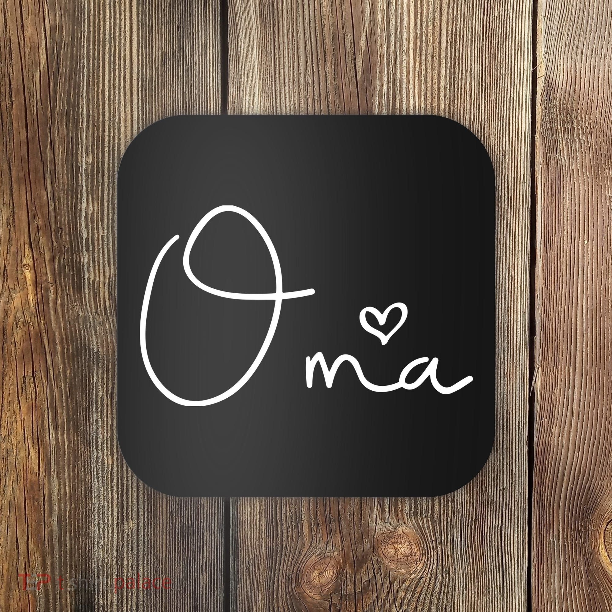 Oma German Grandma Mothers Day Christmas Birthday Coaster